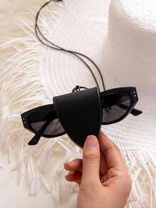 MIYIN 1 Hộp đựng kính mắt từ tính du lịch có dây đeo, vòng cổ bằng da, kính râm/kẹp kính từ tính màu trơn tối giản, túi đựng kính mắt du lịch di động Phụ kiện kính mắt Kính râm, kính râm, kính đọc sách, kính cận, kính loạn thị Túi đựng kính cho nam và nữ Túi đựng đồ dùng học tập khi trở lại trường Đồ dùng du lịch cần thiết cho kỳ nghỉ hè trên bãi biển Phụ kiện du lịch Túi du lịch Kỳ nghỉ lễ Đồ dùng học tập Hộp đựng kính râm Nữ - Nhiều màu - Xem 13