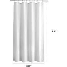 New Titanker Small Stall Shower Curtain Liner Washable, 48x72 Inches, White Fabric Stall Shower Liner With 2 Magnets, Waterproof RV Shower Liner Soft Lightweight Polyester, White - 白色 48 英吋寬 x 72 英吋長(1 包) - 查看 6