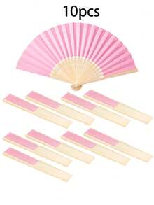 1 件/5 件/10 件/20 件折扇、手持折叠纸扇、粉色纸质手扇、竹扇、粉色婚礼折扇、可折叠手扇、DIY 粉色工艺扇、老式粉色手扇、DIY 个性化折叠纸扇、便携式派对婚礼用品、手扇礼品装饰婚礼扇、手持扇 - 彩色 - 查看 14