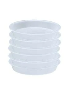 6 Packs Plant Saucer Drip Tray 6 Inch Heavy Sturdy Plastic Planter Flower Pot Saucers For Indoor Outdoor Garden Plant Water Drip Trays For Pots Base