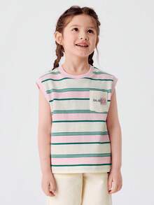 Balabala 1. 男童短袖T恤\N2. 女童纯棉打底衫\N3. 2025新款夏季女童背心 - 紅色調 - 查看 2