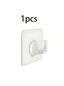 50/5pcs Transparent Wall Mounted Clothes Hangers, Self-Adhesive High Load Bearing Hooks, Suitable For Kitchen, Bathroom, Practical Clothes Rack, Adhesive Hooks, Towel Rack, Bedroom Wall Decor, Clothes Hanger, Hooks, Rack, Back To School, Shelf, Organization And Storage, Key Holder, Wall Key Holder, Key Hanger, Sticker Hooks, Door Hanger, Bedroom Room Decor, Kitchen Accessories - Transparent - View 13