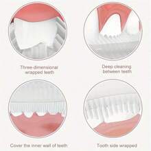 U-Shaped Silicone Electric Toothbrush, 360° Cleaning, 3 Cleaning Modes, Rechargeable Lithium Battery 300mAh, Ergonomic Design, Waterproof, Suitable For Home And Travel
