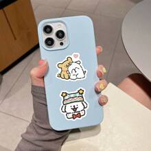 105pcs Simple Line Drawing Puppy Decorative Stickers, Cute & Fun Style, Applicable For Laptop DIY, School Season