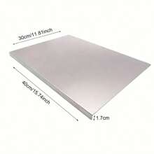 1pc Stainless Steel Kitchen Rolling Dough Board, Cutting Board, Fruit Block, Large Size Pastry Kneading Board, Household