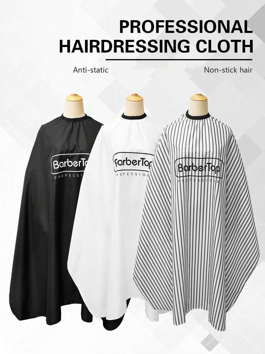 1 pieza Delantal de peluquería impermeable para salón, capa de corte de pelo de barbería, accesorio profesional para estilismo y corte de pelo - Multicolor - Ver 1