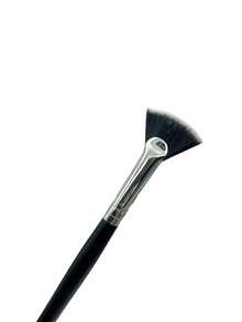 1pc Fan-Shaped Eyelash Brush, Eyebrow Brush, Eyeshadow Brush, Brush,Giveaways - Black - View 3