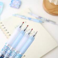 Sanrio 6er-Set Sanrio Nadelschreiber Cinnamoroll Hello Kitty 0,5 schwarze Push-Kugelschreiber, Kuromi My Melody Büro Schule Push Signature Stift Set, Pochacco Pompompurin süße Cartoon Gelschreiber mit Haken, Flüssigkeitssicher, durchgängige Tinte, einfach mitzunehmen, Geschenkset Schreibwaren, Schreibfehler können leicht durch Reibung korrigiert werden, geeignet für Büro, Studium, Tagebuch und andere multifunktionale Zulieferungen, ideal als Geschenkset in der Schulsaison zur Rückkehr an die Schule