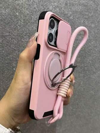 Nuevo estuche magnético desmontable de alta gama con correa de cordón compatible con Apple 15/ 16 Pro Max/14 Pro, acabado mate, para hombres y mujeres, se ajusta a 15 Plus, modelo popular resistente al agua, a los golpes y a los arañazos