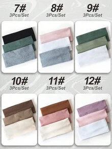 5条条纹和纯色弹力发带，百搭休闲头饰，时尚发饰，经典发带，秋冬度假装扮女士优雅围巾，女士头巾，柔软头巾