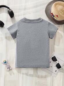 小男童卡通圖案T恤