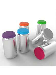 1/2 件可重复使用罐盖，硅胶汽水瓶盖，汽水、啤酒、能量饮料、果汁罐顶部保护器