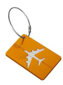1Pc Card Set Boarding Pass Luggage Airplane Check In Metal Art Safety Bag Decoration Commemorative Travel Colleagues Friends Cute Patterns Smooth