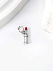 1 peça pingente de batom vermelho de prata esterlina 925 simples e exclusivo faça você mesmo joias finas para presente feminino
