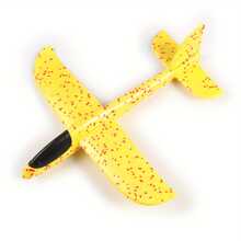 Blue Manual Foam Plane Toy - Durable EVA Material, Shiny Design, Fun Outdoor Flying Model, Backyard Play And Aerial Adventure