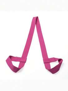 1pc 150*3.8cm Yoga Mat Strap, Available In Pink, Burgundy, Black, Orange, Army Green, Dark Purple, Adjustable Strap, Sports Mat Storage, Colorful Binding Strap, Storage Strap, Rope Yoga Stretching Strap, Portable Yoga Shoulder Strap, Fitness Workout, Shaping, Holiday Gift