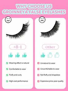 6 Pairs False Eyelashes Cat Eye Eyelashes Fox Eye Lashes End Eye Elongated Fake Lashes Faux Mink Lashes Natural Look Eyelashes Short Lash Extension Makeup