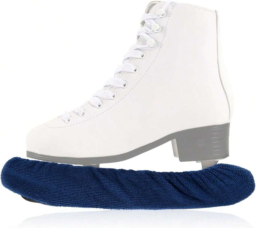 TUYUU Ice Skate Guards,Skate Guards For Hockey Skates,Figure Skates And Ice Skates.Ice Skate Blade Covers For Toddler Kids Youth Adults-Men Women Boys Girls.Skate Guards Figure Skating Hockey. - Dark Blue - View 1