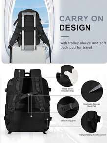 Ryanair Reiserucksack, Handgepäck 40x20x25, Untersitz-Handgepäcktasche, Luftfahrttasche, Damen-Reiserucksack, Luftfahrt-zertifizierter Freizeitrucksack, Outdoor-Gepäckrucksack, Business-Wochenendtasche mit Erweiterung, mit USB-Ausgang, wasserdichter Reiserucksack für Herren