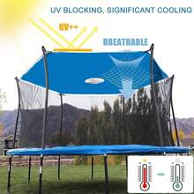 Trampoline Shade Cover For 8FT 10FT 12FT 14FT Trampoline, Sunproof Canopy For Outdoor Trampoline