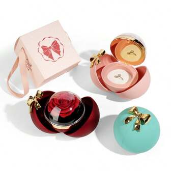 Rose Theme Jewelry Mystery Box | Magnetic Clasp + Hidden Compartment, Unlocks Double The Joy Of Unwrapping Gifts. Suitable For: Ring Box, Pendant Box, Earring Box, Necklace Box And Other Jewelry Boxes For Women Storage Organizer Travel Essentials Gift Back To School