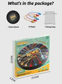 Twisted Rope Puzzle Game Rope Knots,Brain Teaser Fine Motor Skills String Solution Central Lacing,Untangle Stack Puzzle Sorting Board Game