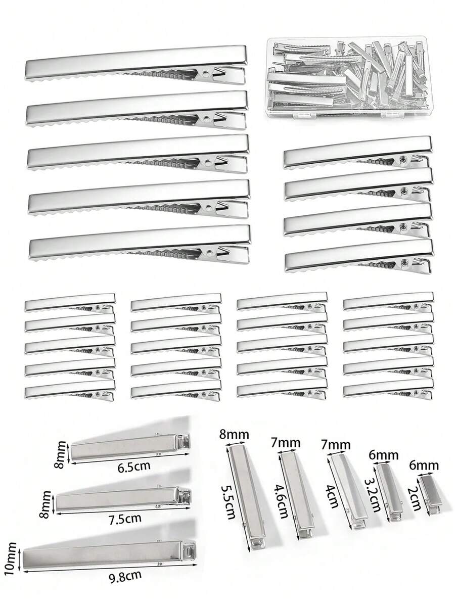 20/50PCS Hair Alligator Clips 2~9.8cm Metal Single Prong Duck Bill Hair Clips Flat Top With Teeth Curl Clips For Hair Accessories DIY,Accessories Women, Hair Accessory, Hair Accessories Women, Hair Tools, Travel,Hair Accessory,Hair Accessories Women,Hair Tools,Hair Stuff,Beauty Accessories,Gifts,Travel,Gifts For Women,Hair Stuff,Stocking Stuffers,Stocking Stuffers,Stocking Fillers,Stocking Stuffers For Women,Stocking Fillers Women,Christmas Gifts,Gifts,Christmas Stocking Fillers,Gifts For Women,Gift,Christmas Gift,Stocking Stuffers For Adults,Stocking Fillers For Adult,Hair Stuff,Women's Accessories,Stocking Stuffer,Coming-Of-Age Hair Accessory,Christmas Hair Accessories,Gift Ideas For Women,Beauty Stocking Fillers,Christmas Gifts For Women, Head Accessories, Hairpin - Multicolor - View 1