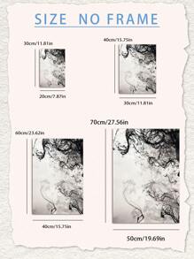 3Pcs/Set, Optional Frame, High Quality Print Painting, Modern Style, Black And White, Abstract, Portrait, Texture, Wall Art Poster, Home Decoration, Suitable For Living Room, Sofa, Bed, Hallway, Bedroom, Bathroom, Office, Perfect Art Gift ,Wall Art With Frame