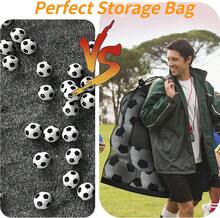 Extra Large Mesh Ball Bag, Heavy Duty Drawstring Storage Bag, 24" X 36" Hold 8-10 Soccer Basketball Volleyball Football, Sports Equipment Sack Net Bags With Shoulder Strap And Pocket For Coaches - White - View 6