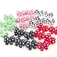 5 Stücke Silikon Perlen, klassische schwarz-weiße schleifen-förmige lose Abstandshalter Perlen, geeignet für selbstgemachten DIY Schmuck, Armbänder, Halsketten, Schlüsselanhänger/Stift Perlen, Handyanhänger, Taschenanhänger, Geburtstagsgeschenke und Geschenke für Frauen