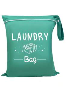 Large Waterproof Laundry Bag With Zipper - Polyester Wet/Dry Storage Bag For Dirty Clothes, Gym, Swimwear, Yoga, Travel - Sports Equipment Storage Bag - Portable Travel Bag, Ideal For Both Men And Women!