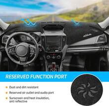 MASHA Dashboard Cover For /Y, Flannel Dashboard Pad Dash Mat Compatible With  Model 3 2017-2021 2022 2023 Dashboard Decorative Interior Auto Accessories - Brown - View 5