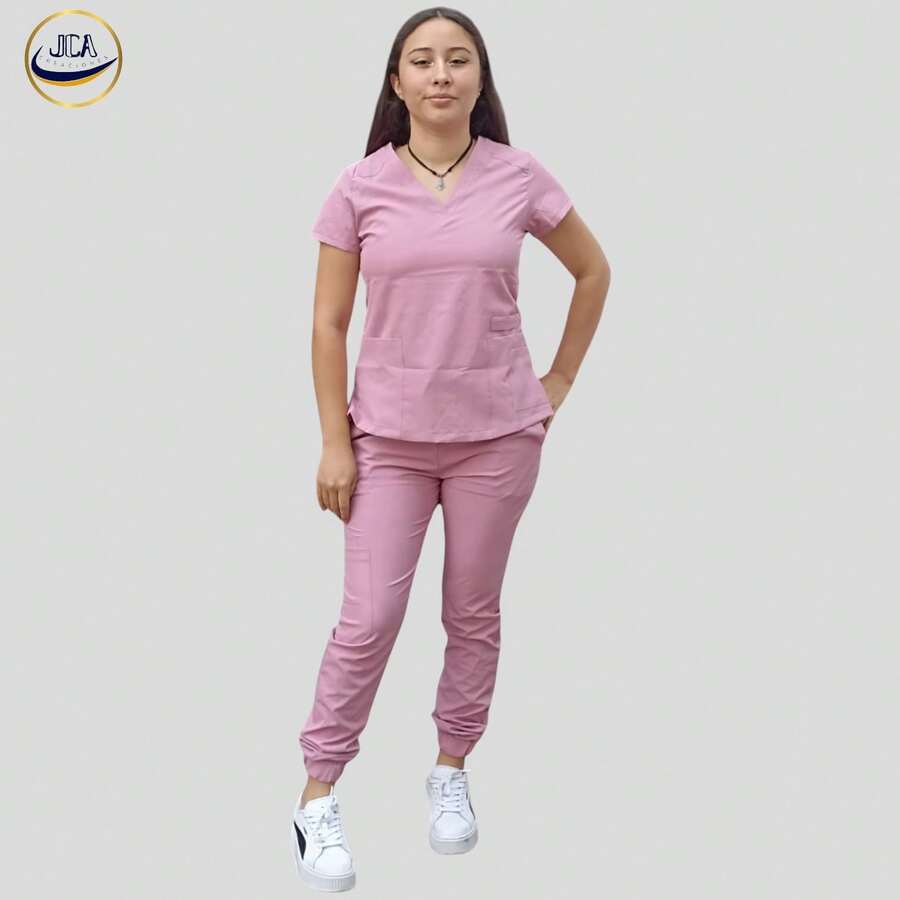 SLIM JOGGER CONJUNTO MEDICO - Rosa vieja - Ver 1