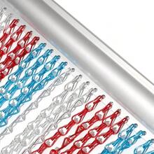 Aluminium Curtains Metal Chain Door Curtains Blinds Screens Insect-Proof Door Curtains Door Partition Strips Aluminium Fly-Proof Door Chain Curtains Aluminium Chain Curtains - Colorful - View 11
