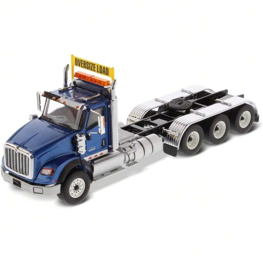 1 pieza Vehículos con múltiples herramientas de trabajo, fabricación Diecast Masters Caterpillar - International HX620 SBFA Day Cab Tridem, escala 1:50, azul metalizado - Diecast Masters - View 1