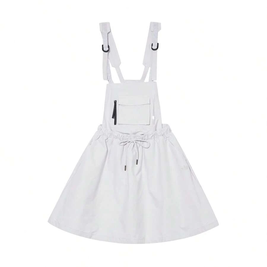 Adidas Simple & Comfortable Women's Suspender Dress HS9496 - Beige - View 1