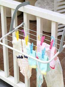 Un séchoir à linge portable (51*35*16CM) adapté au balcon, à la balustrade pliable du rebord de la fenêtre, au séchoir à linge, au porte-serviettes pliable, au séchoir à linge suspendu à la fenêtre