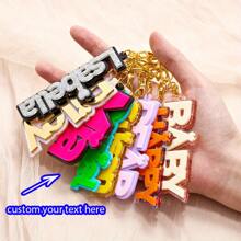 Customized Keychain Large Size Design Star Buckle Souvenir Birthday Gift Surprise Gift Graduation Season Back To School Season Travel Essentials