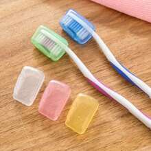 5/10pcs Travel Toothbrush Head Cover Toothbrush Caps Toothbrush Protective Caps Hike Case Brush Germproof Protector Random Color Vacation Travel Accessories Summer Travel Essentials