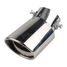 Stainless Steel Automobile Exhaust Pipe, Universal Car Exhaust Pipe Conversion Tail Pipe, Chrome-Plated Steel Exhaust Tip