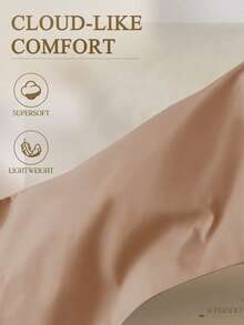 1 tấm ga trải giường màu be nhạt trơn, bảo vệ nệm, mềm mại và thoáng khí, phù hợp với giường đơn, đôi, cỡ Queen, King, thiết kế túi sâu lên đến 11,8 inch, chống nhăn, có thể giặt máy. - Lạc đà - Xem 6