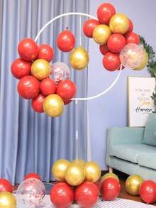 1 buah Stand Balon Bulat yang Dapat Digunakan Kembali, Stand Kolom Balon Dekorasi Pesta, Balon Tidak Termasuk - Putih - View 7