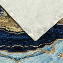 1pc Marble Pattern Printed Table Runner, 4/6/8pcs Rooster Printed Placemats, Suitable For Holidays, Parties, Birthdays, Dinner Parties, Kitchen & Dining Table Decor, All Season Home Decor - Multicolor - View 13