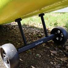 GanFindX Upgraded Quick-Detachable Sit-On-Top Kayak Cart Dolly With Flat-Free Wheels, Width &Amp; Height-Adjustable Kayak Wheels Cart, Suitable For Various Kayaks And Canoes With Plug Holes - màu đen - Xem 3
