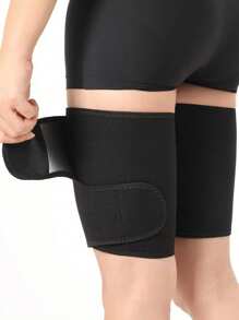 2 piezas Cinturón de sudoración de muslos, Entrenador de piernas, Recortador de muslos, Manga ajustable para dar forma a las piernas, Protectores de piernas para fitness y deporte, Accesorios de gimnasio para hombres y mujeres