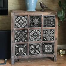 24 件曼陀罗图案瓷砖贴纸，自粘防水可移除墙贴，复古花卉浴室厕所墙贴，艺术墙贴，厨房壁纸，房间装饰，家居装饰，打造您的完美家居 - 彩色 - 查看 5