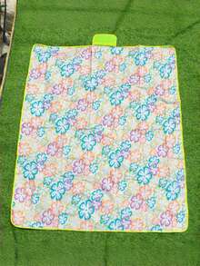 Waterproof And Foldable Picnic Mat, Sand-Resistant And Lightweight Picnic Mat, Suitable For Outdoor Camping, Hiking, Traveling, Grassy Parks, Lightweight And Portable Mat, Suitable For Autumn Camping, Beaches, Parks, Terraces. Ideal For Halloween Gifts - Green - View 2