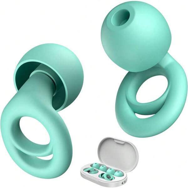 Link Dream Ear Plugs For Sleeping Noise Reduction Silicon Earplugs 6 Pieces With Storage Case 26dB