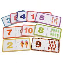 Kids Math Learning Number Matching Puzzle Toys, Number Recognition, Quantity Pairing, Home Math Early Education Toys, Numeracy Development Puzzle Toys, For 2-5 Years Old Children, Children's Day Gift, Preschool Gift