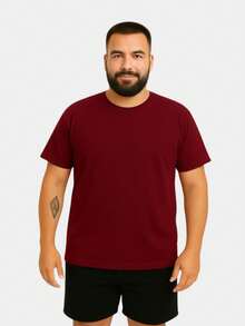 Kit 4 Men's Plus Size T-Shirts Shirt Plain Blouse Premium Cotton - 彩色 - 查看 2